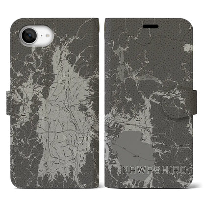 【猪苗代（福島県）】地図柄iPhoneケース（手帳タイプ）