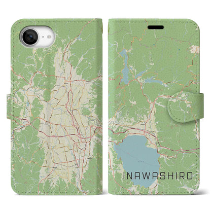 【猪苗代（福島県）】地図柄iPhoneケース（手帳タイプ）