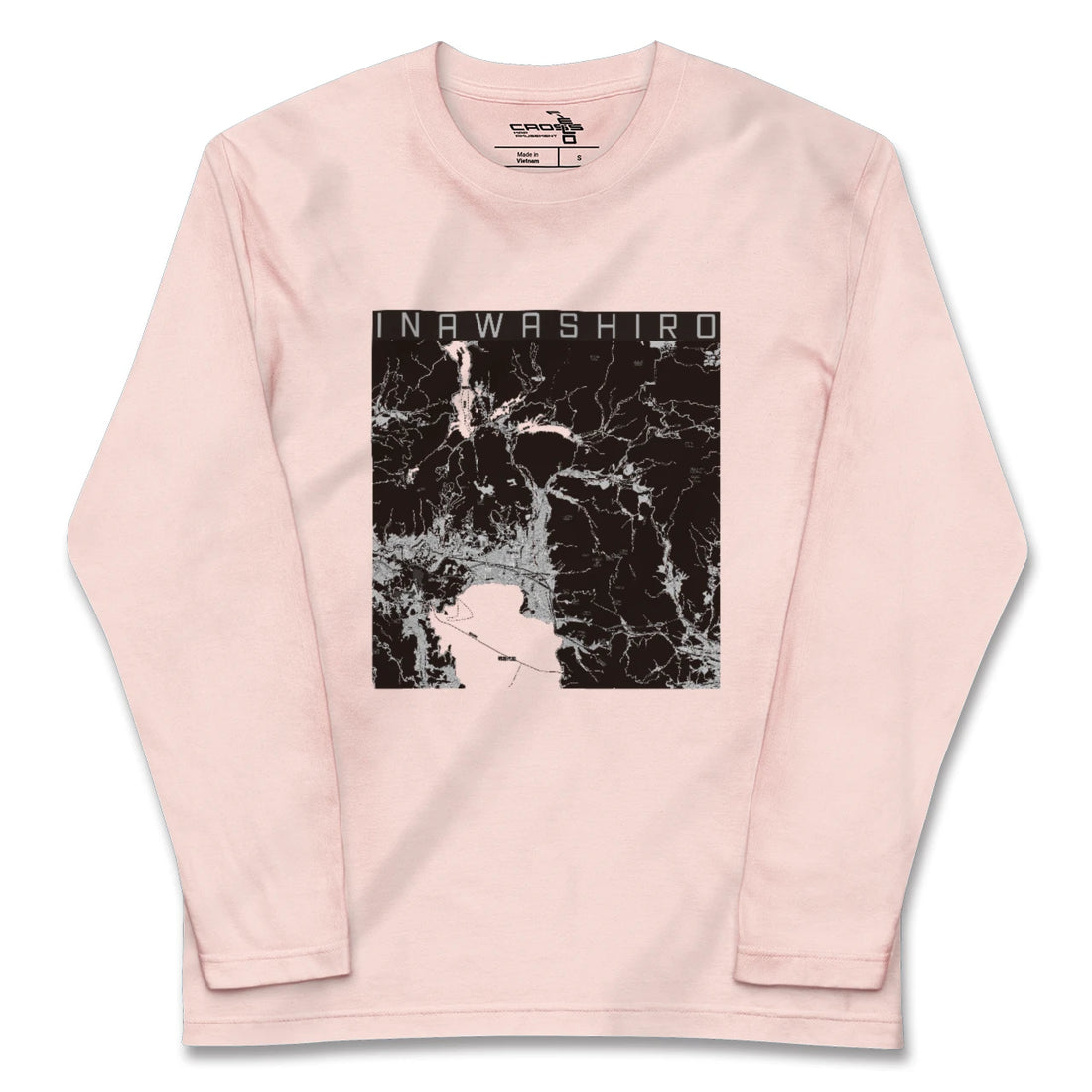 【猪苗代(福島県)】地図柄ロングスリーブTシャツ