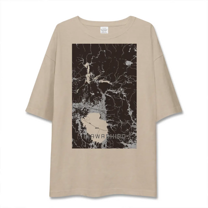 【猪苗代（福島県）】地図柄ビッグシルエットTシャツ