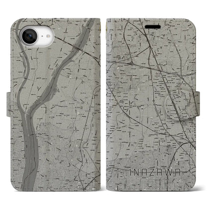 【稲沢（愛知県）】地図柄iPhoneケース（手帳タイプ）