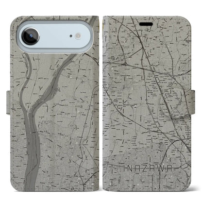 【稲沢（愛知県）】地図柄iPhoneケース（手帳タイプ）