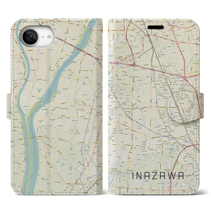 【稲沢（愛知県）】地図柄iPhoneケース（手帳タイプ）