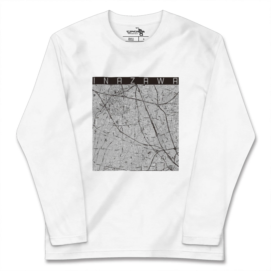 【稲沢(愛知県)】地図柄ロングスリーブTシャツ