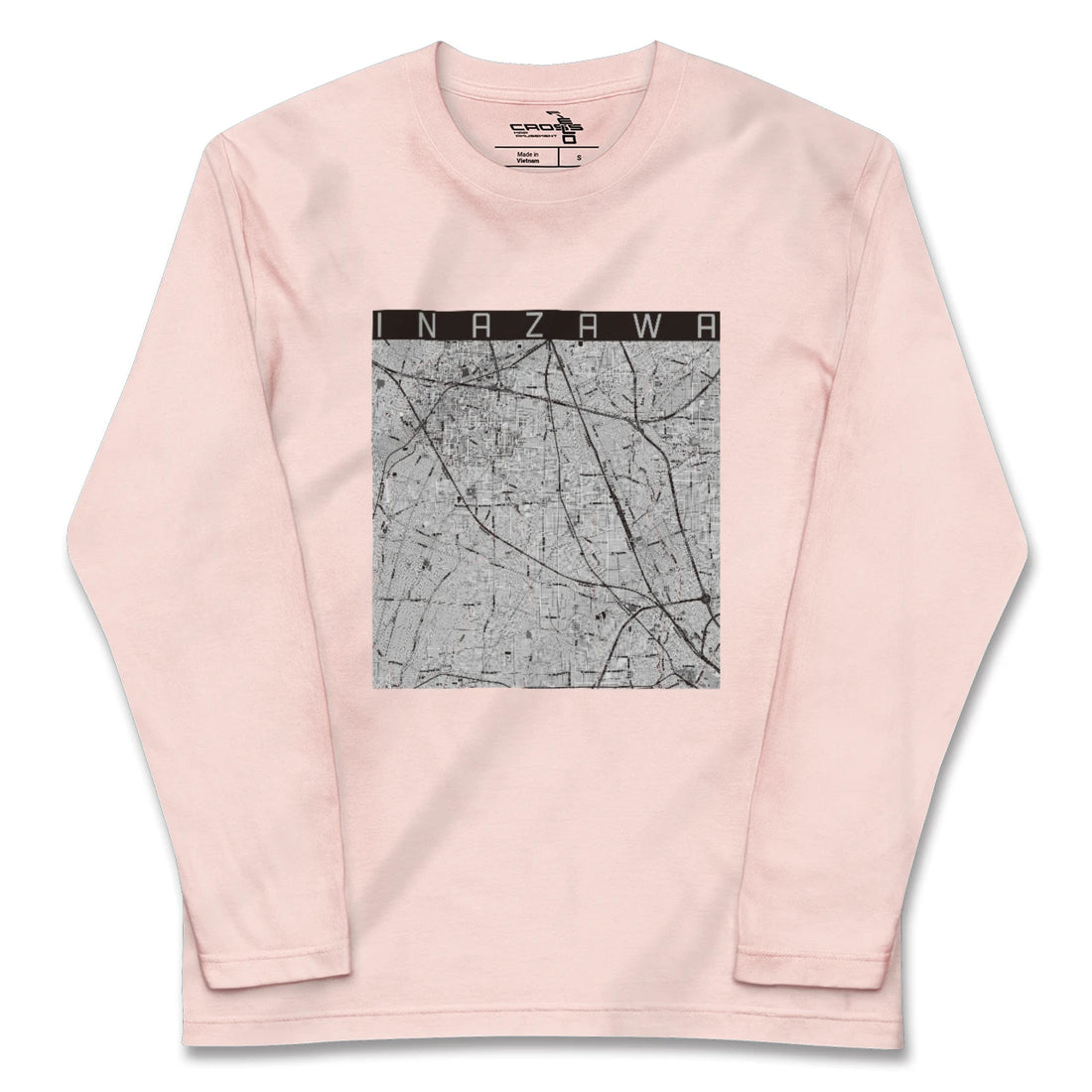 【稲沢（愛知県）】地図柄ロングスリーブTシャツ