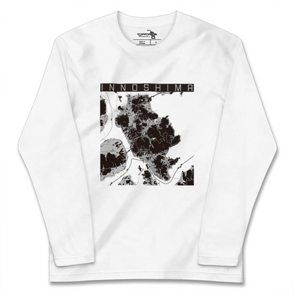 【因島（広島県）】地図柄ロングスリーブTシャツ