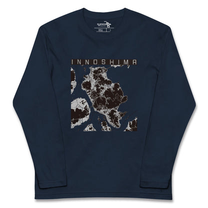 【因島（広島県）】地図柄ロングスリーブTシャツ