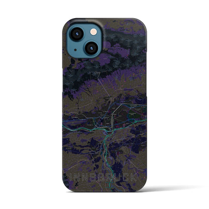 【インスブルック（オーストリア）】地図柄iPhoneケース（バックカバータイプ）