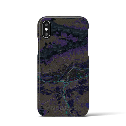 【インスブルック（オーストリア）】地図柄iPhoneケース（バックカバータイプ）