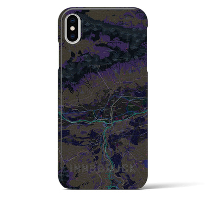 【インスブルック（オーストリア）】地図柄iPhoneケース（バックカバータイプ）