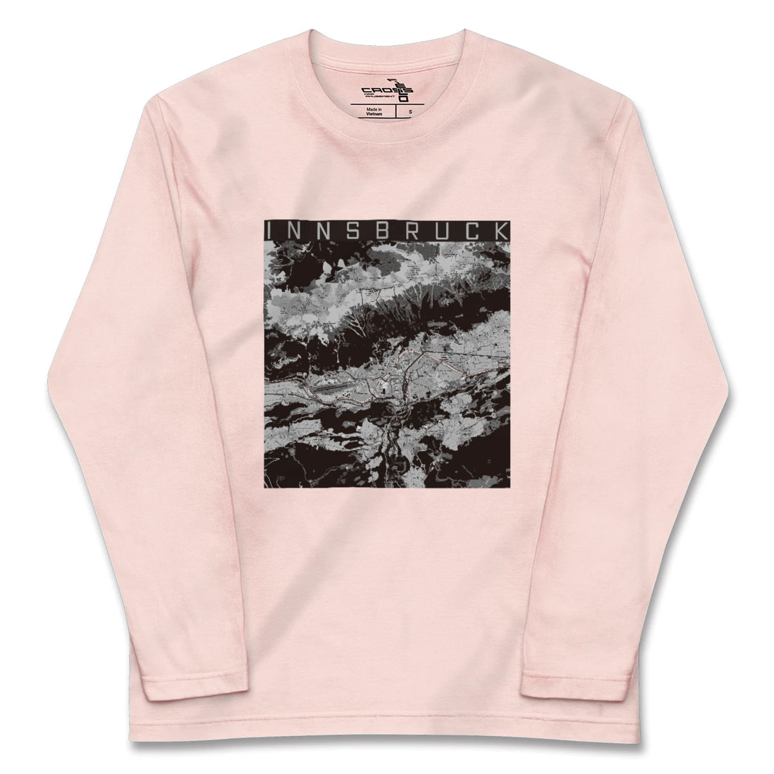 【インスブルック（オーストリア）】地図柄ロングスリーブTシャツ
