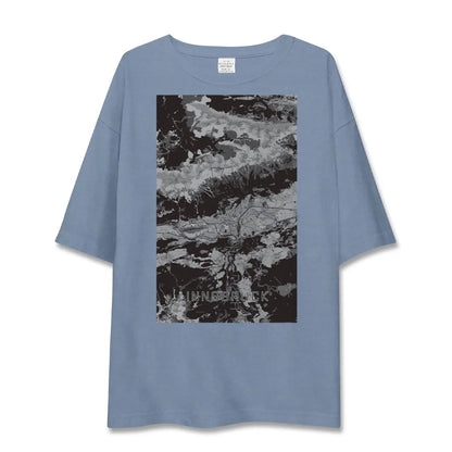 【インスブルック（オーストリア）】地図柄ビッグシルエットTシャツ