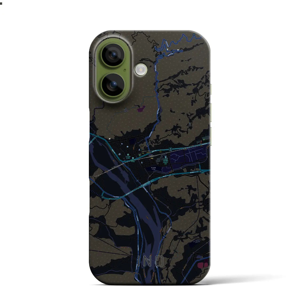 【伊野（高知県）】地図柄iPhoneケース（バックカバータイプ）