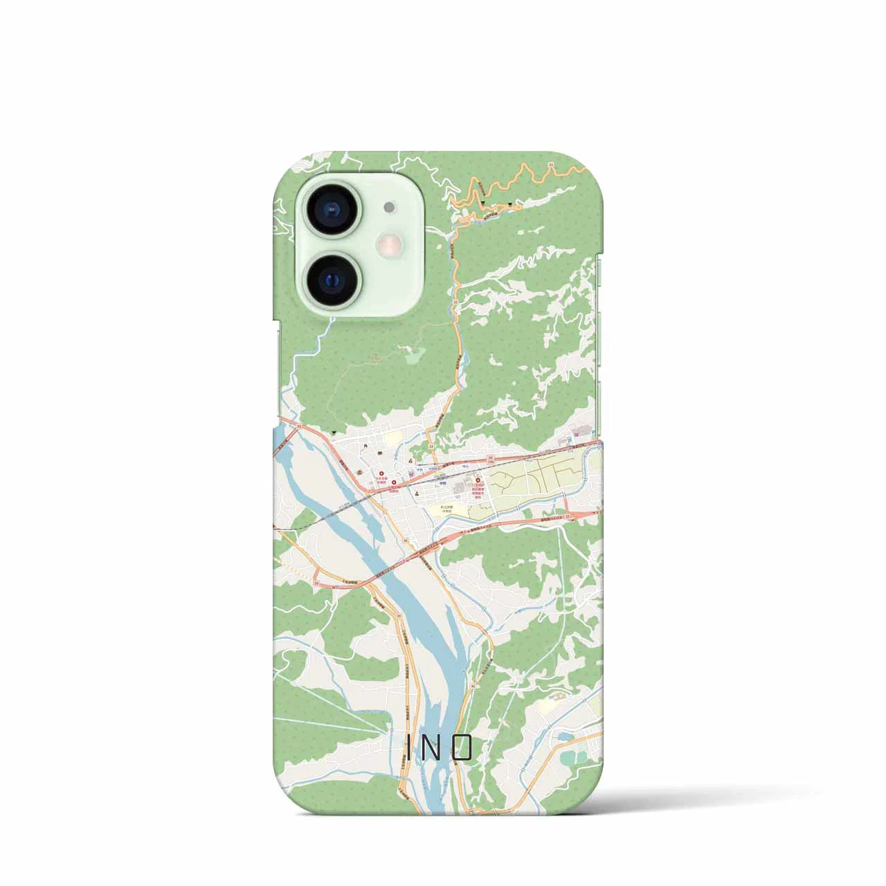 【伊野（高知県）】地図柄iPhoneケース（バックカバータイプ）