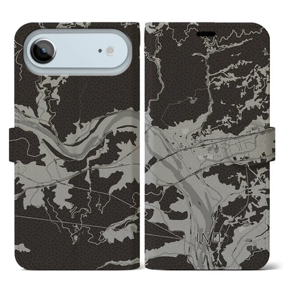 【伊野（高知県）】地図柄iPhoneケース（手帳タイプ）