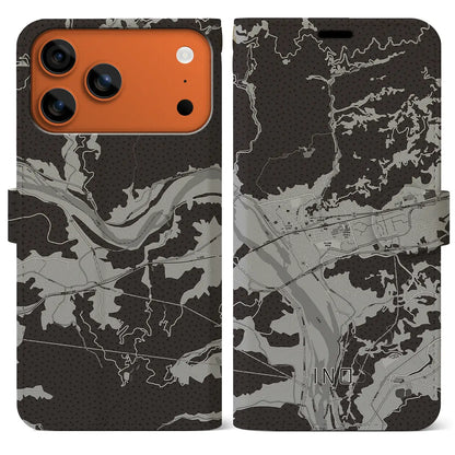 【伊野（高知県）】地図柄iPhoneケース（手帳タイプ）