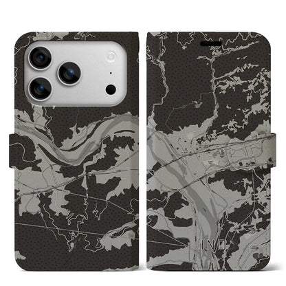 【伊野（高知県）】地図柄iPhoneケース（手帳タイプ）