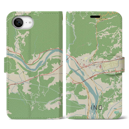 【伊野（高知県）】地図柄iPhoneケース（手帳タイプ）