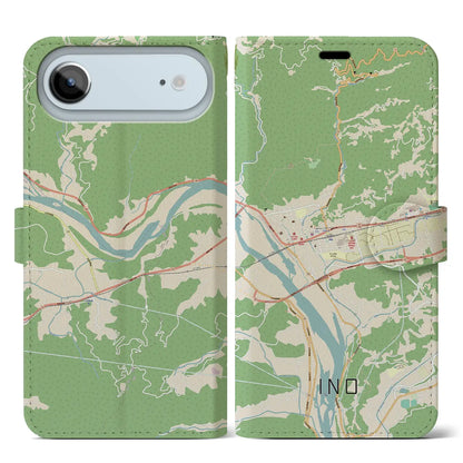 【伊野（高知県）】地図柄iPhoneケース（手帳タイプ）