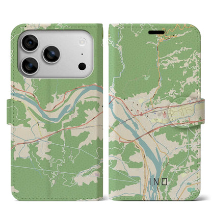 【伊野（高知県）】地図柄iPhoneケース（手帳タイプ）