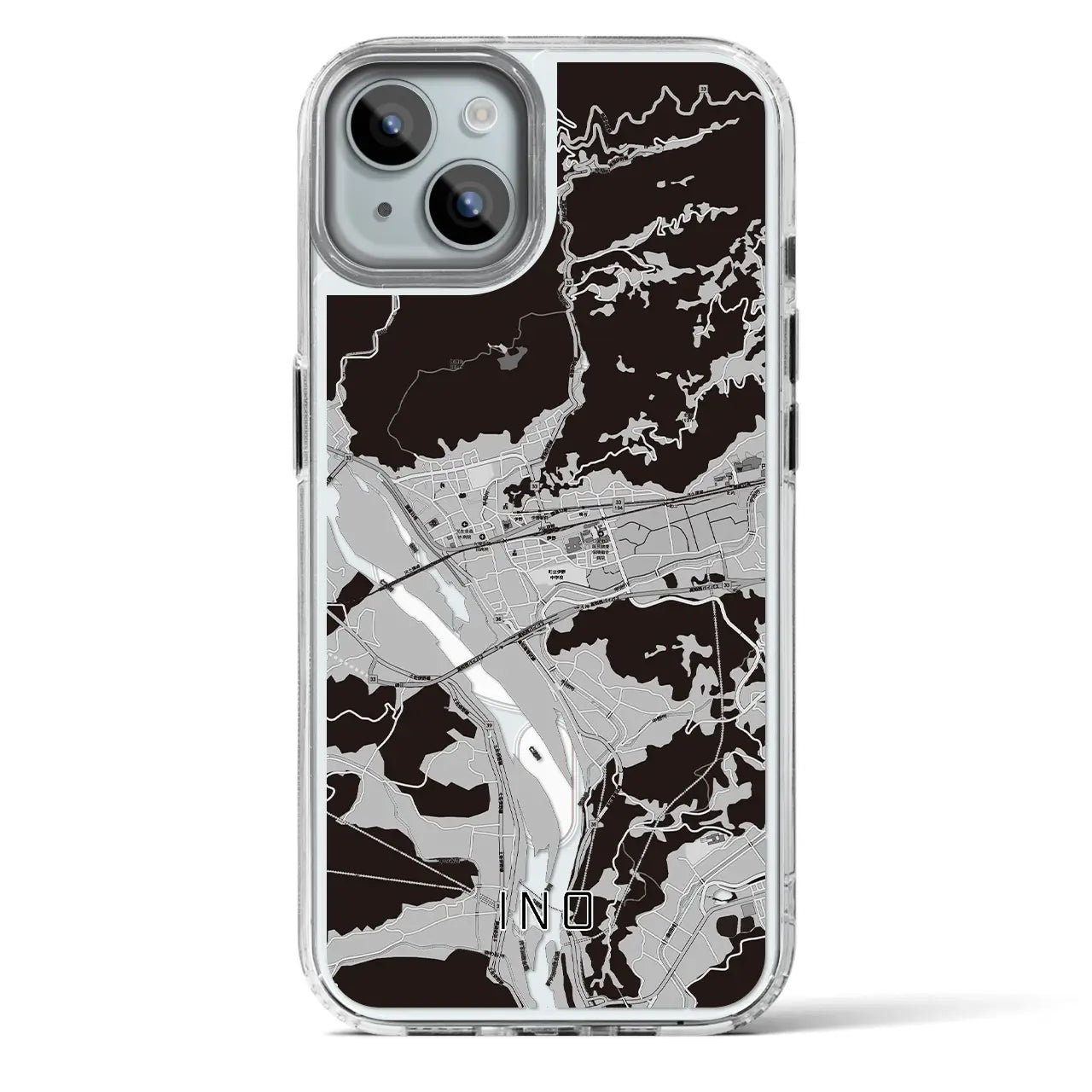 【伊野（高知県）】地図柄iPhoneケース（MagSafeタイプ）