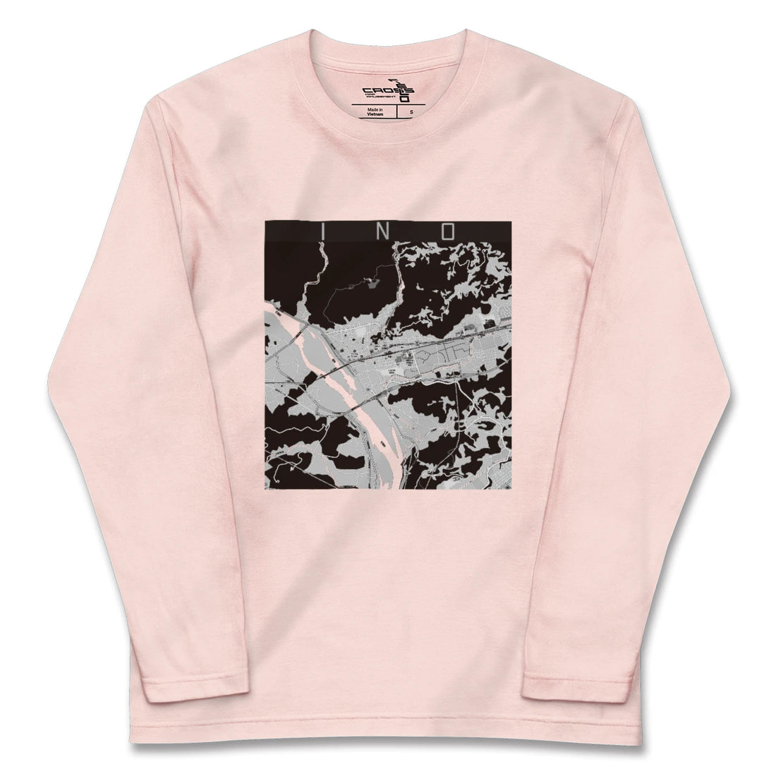 【伊野(高知県)】地図柄ロングスリーブTシャツ