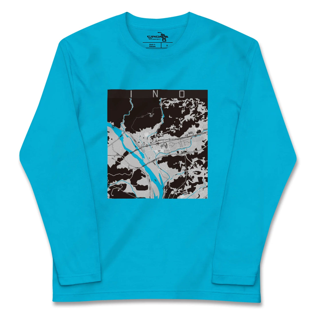【伊野(高知県)】地図柄ロングスリーブTシャツ