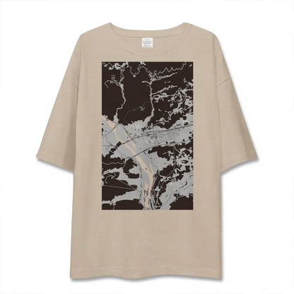 【伊野（高知県）】地図柄ビッグシルエットTシャツ