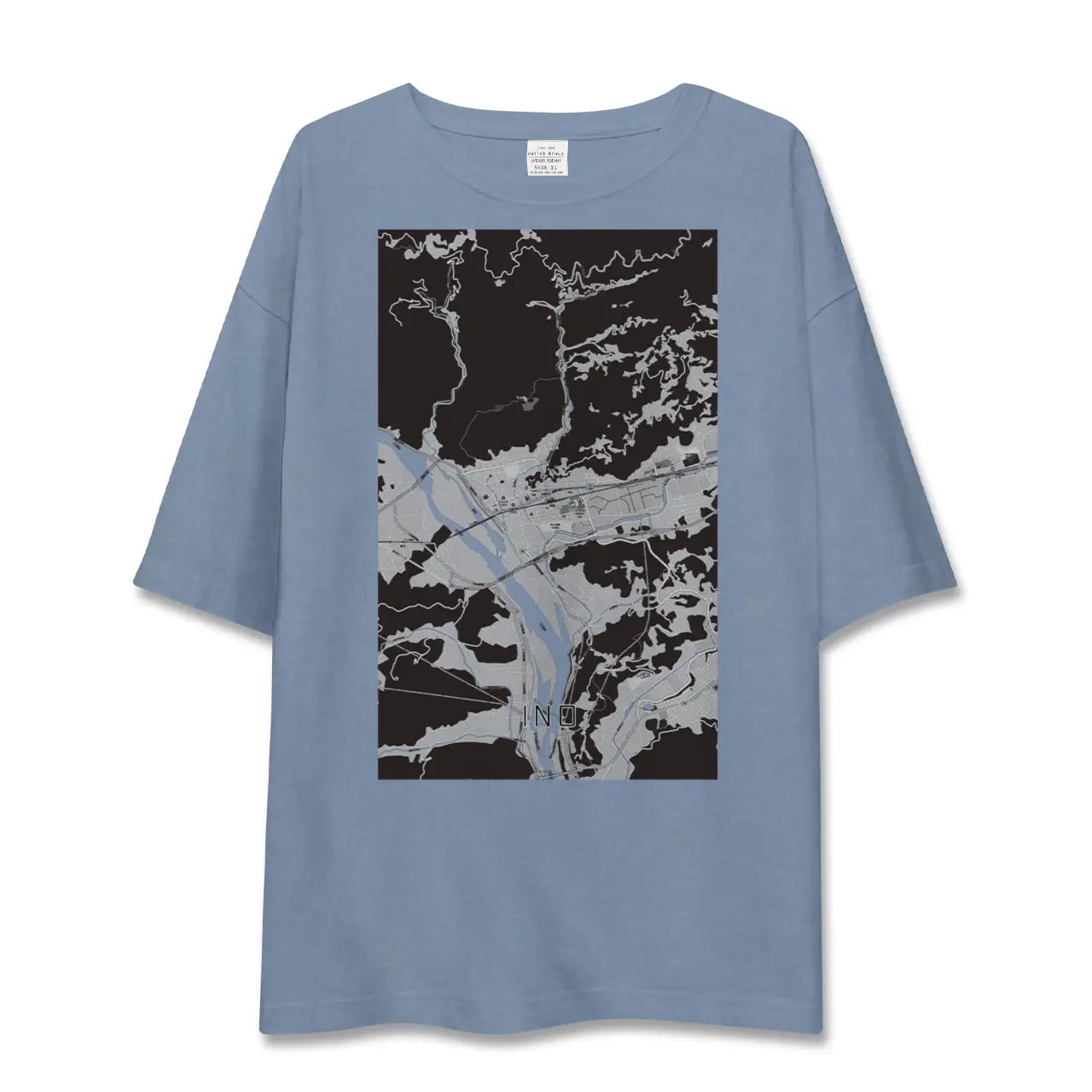 【伊野（高知県）】地図柄ビッグシルエットTシャツ