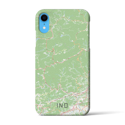 【いの（高知県）】地図柄iPhoneケース（バックカバータイプ）