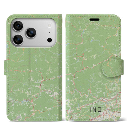 【いの（高知県）】地図柄iPhoneケース（手帳タイプ）