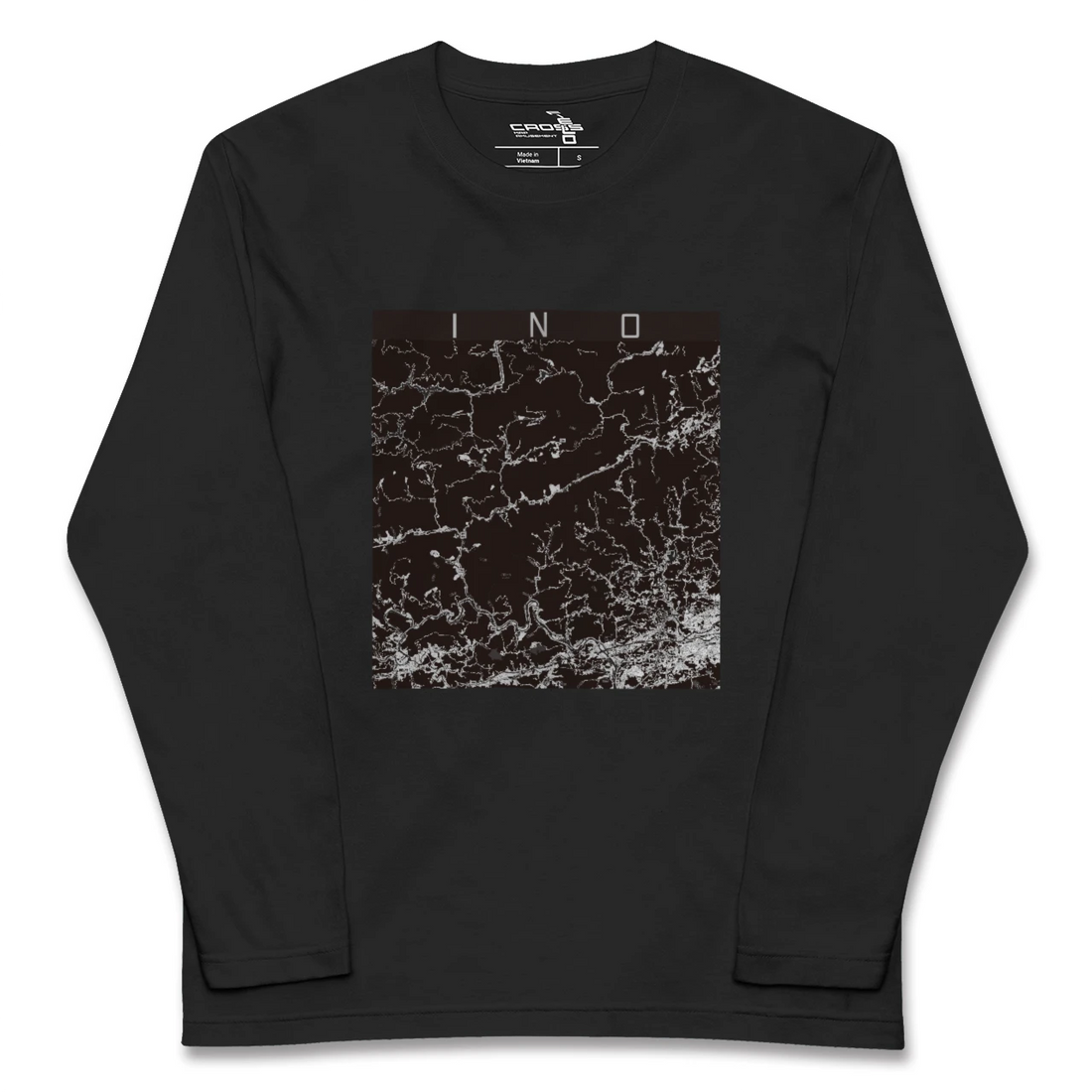 【いの(高知県)】地図柄ロングスリーブTシャツ