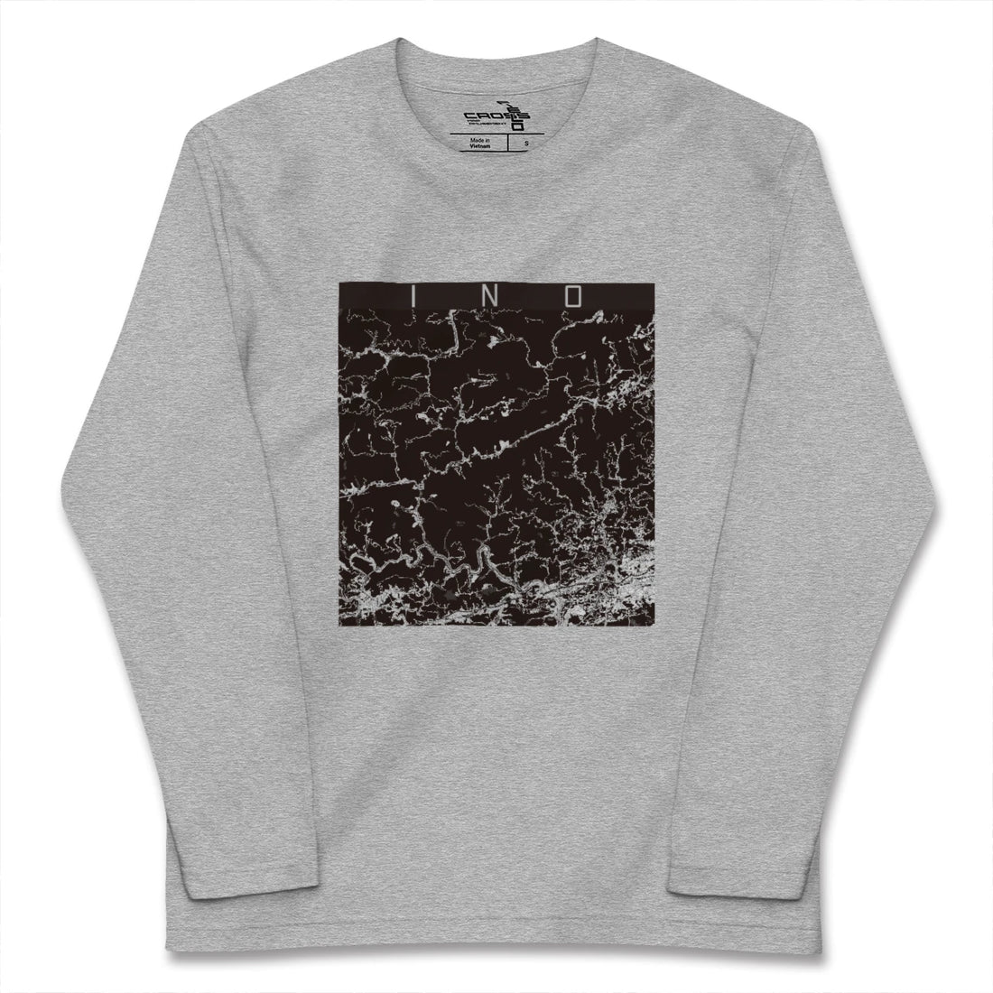 【いの(高知県)】地図柄ロングスリーブTシャツ