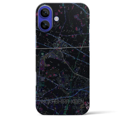 【井の頭公園（東京都）】地図柄iPhoneケース（バックカバータイプ）