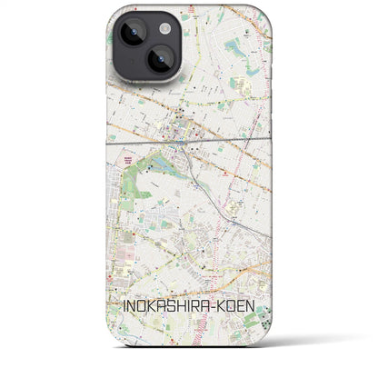 【井の頭公園（東京都）】地図柄iPhoneケース（バックカバータイプ）