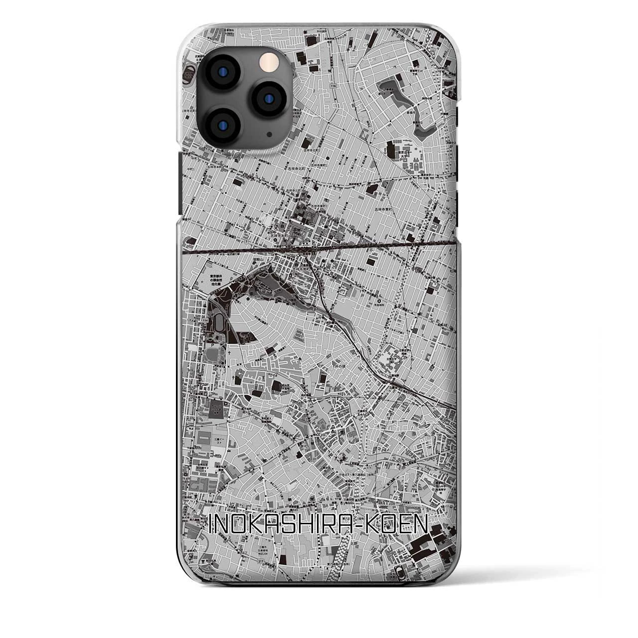 【井の頭公園（東京都）】地図柄iPhoneケース（クリアタイプ）