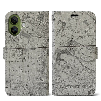 【井の頭公園（東京都）】地図柄iPhoneケース（手帳タイプ）