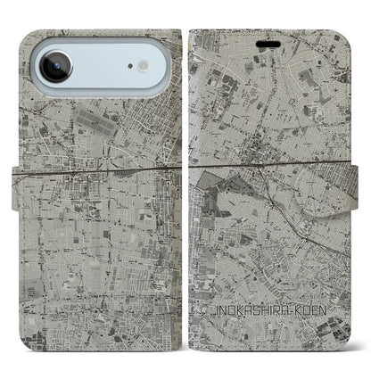 【井の頭公園（東京都）】地図柄iPhoneケース（手帳タイプ）