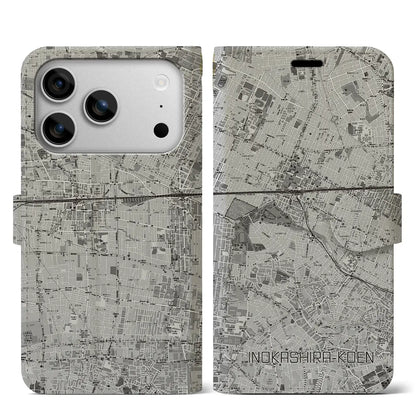 【井の頭公園（東京都）】地図柄iPhoneケース（手帳タイプ）