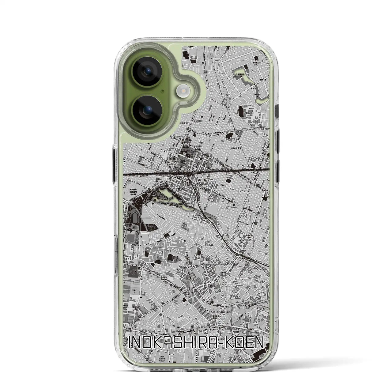 【井の頭公園（東京都）】地図柄iPhoneケース（MagSafeタイプ）