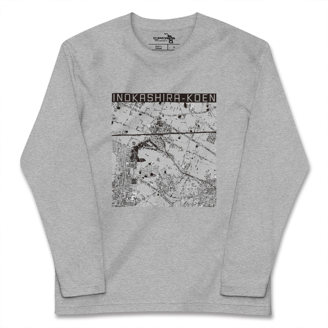 【井の頭公園(東京都)】地図柄ロングスリーブTシャツ
