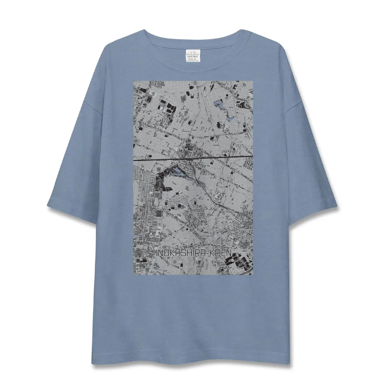 【井の頭公園（東京都）】地図柄ビッグシルエットTシャツ