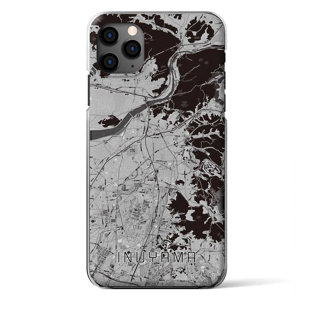 【犬山（愛知県）】地図柄iPhoneケース（クリアタイプ）