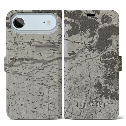 【犬山（愛知県）】地図柄iPhoneケース（手帳タイプ）