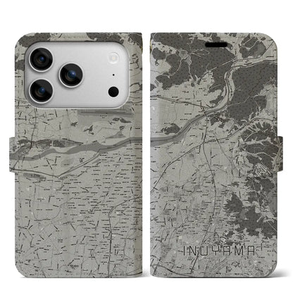 【犬山（愛知県）】地図柄iPhoneケース（手帳タイプ）