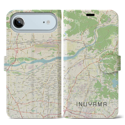 【犬山（愛知県）】地図柄iPhoneケース（手帳タイプ）