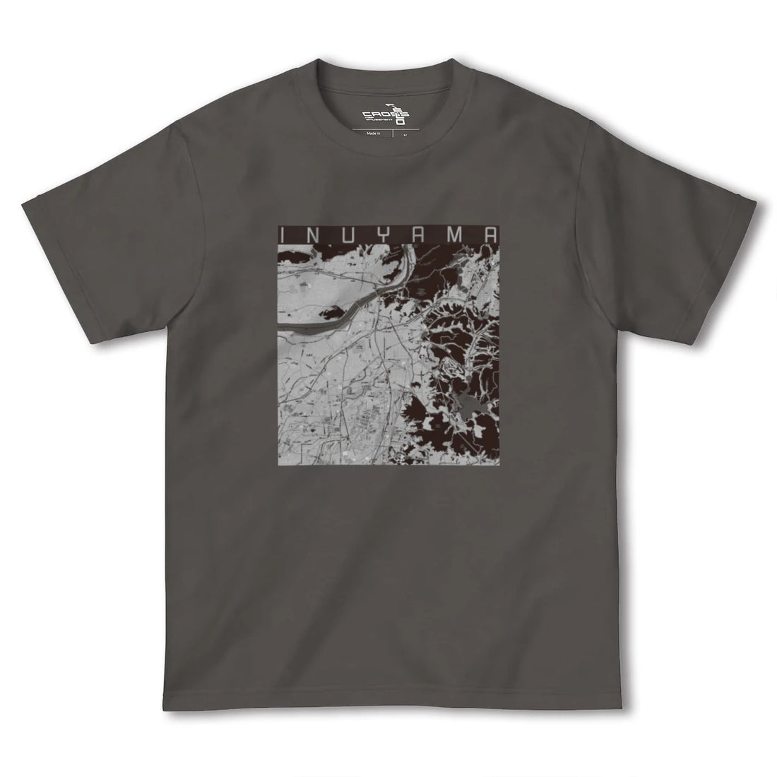 【犬山(愛知県)】地図柄ヘビーウェイトTシャツ