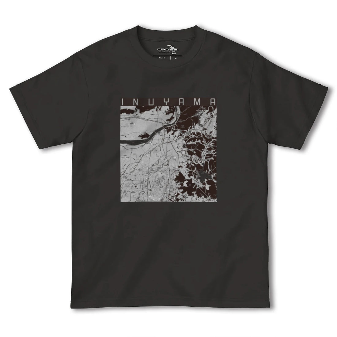 【犬山(愛知県)】地図柄ヘビーウェイトTシャツ