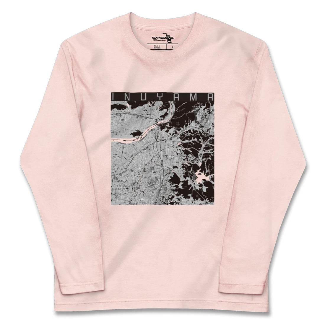 【犬山(愛知県)】地図柄ロングスリーブTシャツ
