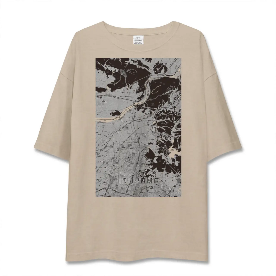 【犬山（愛知県）】地図柄ビッグシルエットTシャツ